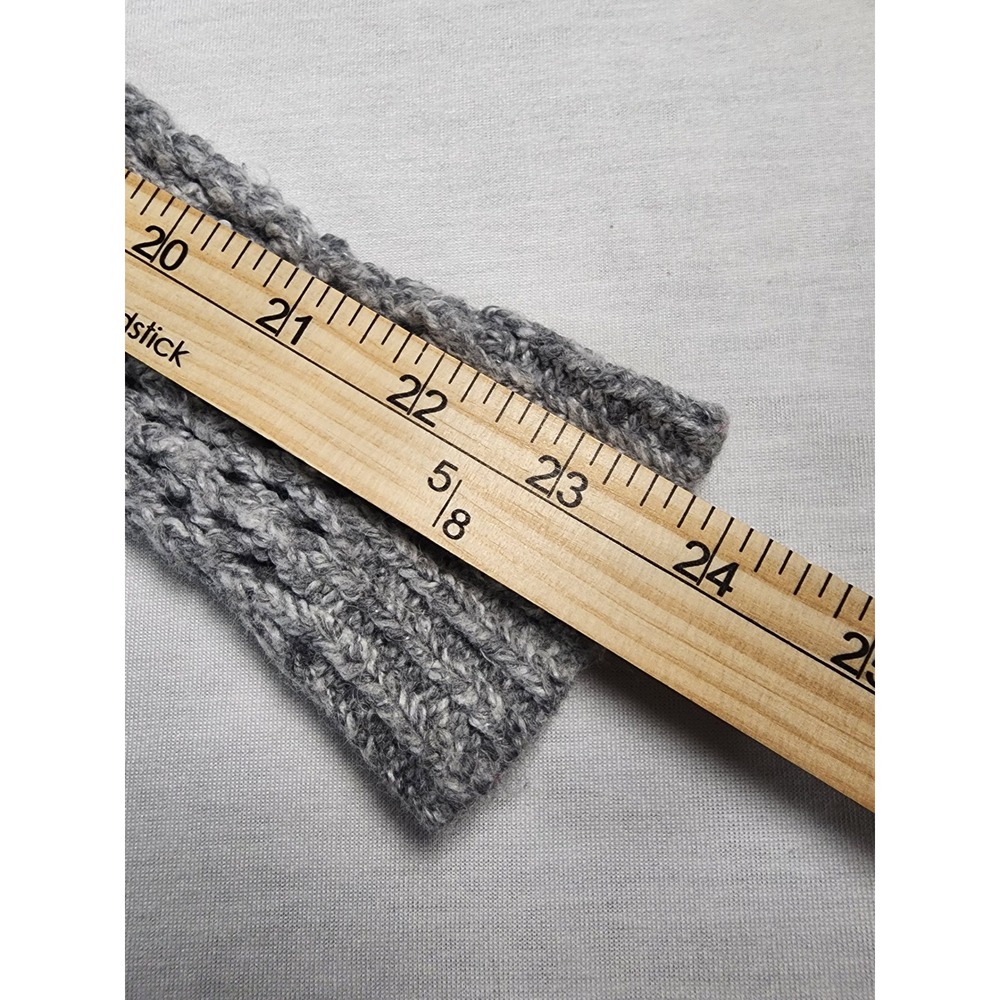 Hollister California Womens Open Knit Sweater Gray Long Sleeve Crew Neck Medium - Picture 4 of 9